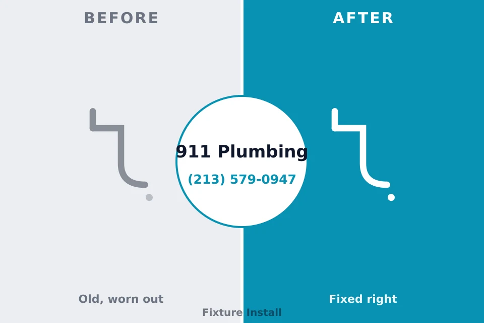Before and after: plumbing company Broadview Park, FL